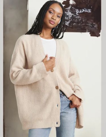 Women's Clothing V Neck Slim Knitted Cardigan Autumn New Temperament Sweater Jacket Tops_ecoleips.com