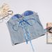 Women's Clothing Diamond Beaded Denim Top Strapless Vest Lace Up Shaping Slimming Zipper Top Women_ecoleips.com