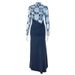 Women's Clothing Fashion Splicing Women's Clothing Pleated Slim Hip Skirt Slightly Transparent Stand Collar Long Sleeve Fake Two Piece Long Dress_ecoleips.com
