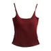 Women's Strapless Tank Top Padded Cups Sleeveless High-End Feel Spring/Summer Slip Outerwear Sexy Camisole_ecoleips.com