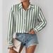 Women's Clothing Striped Shirt With Solid Color_ecoleips.com