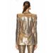 Women's Clothing Fashion Gold Sequin Suit Jacket Trousers Suit Two Piece Suit_ecoleips.com