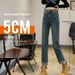 Women's Straight-leg Jeans Autumn And Winter 2024, New Style For Petite Figures, High-waisted Slim-fit Cropped Cigarette_ecoleips.com