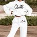 Women's Clothing Letter Print Hoodie Sweatshirt Set Fashionable Street-Ready Letter Print Hoodie & Jogger Set – Oversized Comfort For Urban Explorers_ecoleips.com