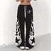Women's Casual Plaid Trousers Straight Line Simple Fashion Bottoms_ecoleips.com