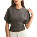 Korean-Style Round-Neck Short-Sleeve Tee For Women, Summer-Ready With Simple Yet Versatile Design. Solid-Color Loose-Fit_ecoleips.com
