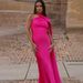 Elegant Long Dress for Women European American Style Sexy Backless Slim Fit with Ribbons Fashion Wholesale_ecoleips.com