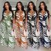 Women's Clothing Fashion Sexy Suit Printed Halter Neck Wide Leg Trousers Two Piece Suit_ecoleips.com