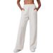 Women's High-Waisted Wide Leg Pants Autumn/Winter plus Size Elastic Waist Loose Fit European American Style Commuter Trousers_ecoleips.com