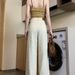 ng2510292 Ng2510292 Ng2510292 Loose New Jacquard Jeans Casual For Women Early Autumn High Waist Straight Floor-Length Wide-Leg Long Pants_ecoleips.com