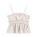 ZARW's Self-designed Fashionable Hollow-out Embroidered Camisole Top Skirt Set, European And American Style New Summer_ecoleips.com