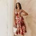 Summer Halter Neck Patchwork Digital Print Dress Style Mid Length Fashion 26 Year Old Women's Clothing_ecoleips.com