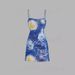 3D Printed Oil Painting Bodycon Dress - Slim Fit Sleeveless Wrap Dress With Waist Tie, Elegant Floral Summer Dress For Women_ecoleips.com