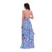 Women S Gentle Style Fashion Printed Pleated Waist Cinched Dress Elegant Ladies Spring Summer Casual Party Dress_ecoleips.com
