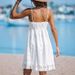 Women's Clothing Suspender Lace Beach Dress Tassel Lace Dress Skirt Female_ecoleips.com