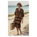 Women's V Neck Striped Dress European American Style Loose Beach Fashionable Casual Clothing 2026 New_ecoleips.com