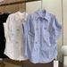 Statement Beaded Embroidery Blouse Women's Short Sleeve Top Loose Fit Flattering Chic Tunic Shirt_ecoleips.com