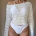 Women's Clothing Mesh Long Sleeved Blouse Beach Three Piece Swimsuit Women's High End Bikini Swimwear_ecoleips.com