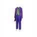 Halloween Batman Cosplay Costume for Men Dark Knight Heath Ledger Joker Outfit with Suit Jacket_ecoleips.com