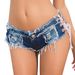 Women's Low-Rise Denim Shorts - Sexy Summer Hot Pants For Nightclub & Casual Wear_ecoleips.com