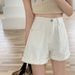 Women's High-Waisted Wide-Leg Denim Shorts Korean Style Summer 2021 Slimming Loose Fit Rolled up Hem Trendy Hot Pants_ecoleips.com