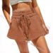 Aria Basics Aria Basics Summer Women's Linen Tie-waist Loose Casual Shorts, European And American Cross-border Independent Station High-waisted_ecoleips.com