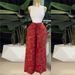 Women's Clothing Women's High Waisted Slimming Wide Leg Pants European American Style Printed Drawstring Design Sweet Fresh Autumn_ecoleips.com