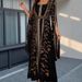 Women's Clothing Elegant Embroidered Dress Elegant Belted Robe_ecoleips.com