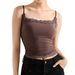 Cross-border European And American Women's Clothing 2025 Spring New Solid Color Off-shoulder Lace Trim Slim-fit Inner_ecoleips.com