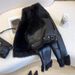 Aria Basics European And American Black Shearling Short Coat For Women, New Thickened Warm Cold-Proof Motorcycle Style Jacket_ecoleips.com