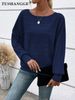 2026 European American Cross-border Women's Clothing, Independent Site Autumn And Winter New Ribbed Round-neck_ecoleips.com