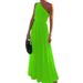 Women's Fashion 2025 Summer New Single Shoulder Sleeveless Long Dress_ecoleips.com