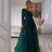 Women's Clothing Beaded Light Luxury Off Shoulder Dress Slim Fishtail Dress_ecoleips.com