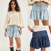 Women's Clothing Spring New High Waist A Line Casual Versatile Retro Denim Pleated Short Skirt_ecoleips.com
