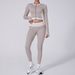 Houndstooth Sportswear Jacket Yoga Suit High End Women's Fitness Casual Women's High Waist Yoga Pants_ecoleips.com