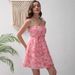 2026 European And American Summer New Style Three-Dimensional Rose Embroidery Sweet Elegant Strap Bow Dress For Women_ecoleips.com