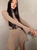 Versatile Knitted Turtleneck Short Dress Women Casual Slim Fit Long Sleeve Mini Dresses Female Spring Chic Elegant Street Party_ecoleips.com