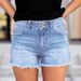 Women's Slim Fit Distressed Denim Shorts Casual Sexy Frayed Fashion_ecoleips.com