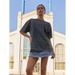 American Retro Washed Black Summer New Pure Cotton Short Sleeve T-Shirt Niche Print Loose Versatile Top Trendy_ecoleips.com