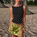 Women's Clothing 2026 Summer New Fashion Polka Dot Print Slim Fit Round Neck Sleeveless Top For Women Foreign_ecoleips.com