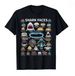 Shark Faces Of All Kinds T-shirt The Cephalopod Octopus Squid T-shirt Men Women Unisex Casual Tops Casual Daily Streetwear_ecoleips.com