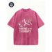 Pure Cotton Women's T-Shirt 230G European Size Casual Style for Hiking_ecoleips.com