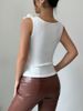 K Vest Women's New Style Casual Three-dimensional Flower Decoration Knitted Sleeveless Top_ecoleips.com