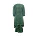 Plus Size Casual Lounge Set - Asymmetrical Top & Pleated Wide-Leg Pants, Polyester-Spandex Blend Two-Piece Outfit For Women (0XL-5XL)_ecoleips.com