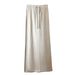 Women's Water Gloss Satin Silky Acetate Wide Leg Pants Drawstring Ice Silk Cool Casual Straight Leg Pants Spring Summer 2026 New Style_ecoleips.com