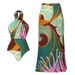 Women's Backless Swimsuit With Cross Neck Straps - Printed Beach Swimwear For Vacation_ecoleips.com