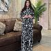 Women's Clothing New Fashion Loose Satin Printed Long Sleeve Wide Leg Pants Two-piece Suit_ecoleips.com