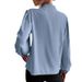 2026 Spring European And American Foreign Trade New Elegant Solid Color Turn-Down Collar Long Sleeve Single-Breasted_ecoleips.com