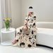Women's Clothing Headscarf Long Sleeved Printed Robe Coat_ecoleips.com