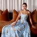 Women's Floral Print Halter Belted Maxi Dress – French Style Elegant Summer Party Gown_ecoleips.com